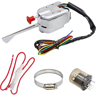 thumbnail image 2 of TRQ Chrome Turn Signal & Wiper Lever Combo Switch For Ford Lincoln Mercury 1995-1997 2 of 4