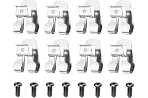 WERJH 8PCS Belt Clip for Ryobi, Belt Hook with Screw for Ryobi and Ridgid 18 Volt Tools 633586002, 304 Stainless Steel Tool Belt Clip,Replacement Drill Belt Clip Hook for Ryobi Makita Dewalt