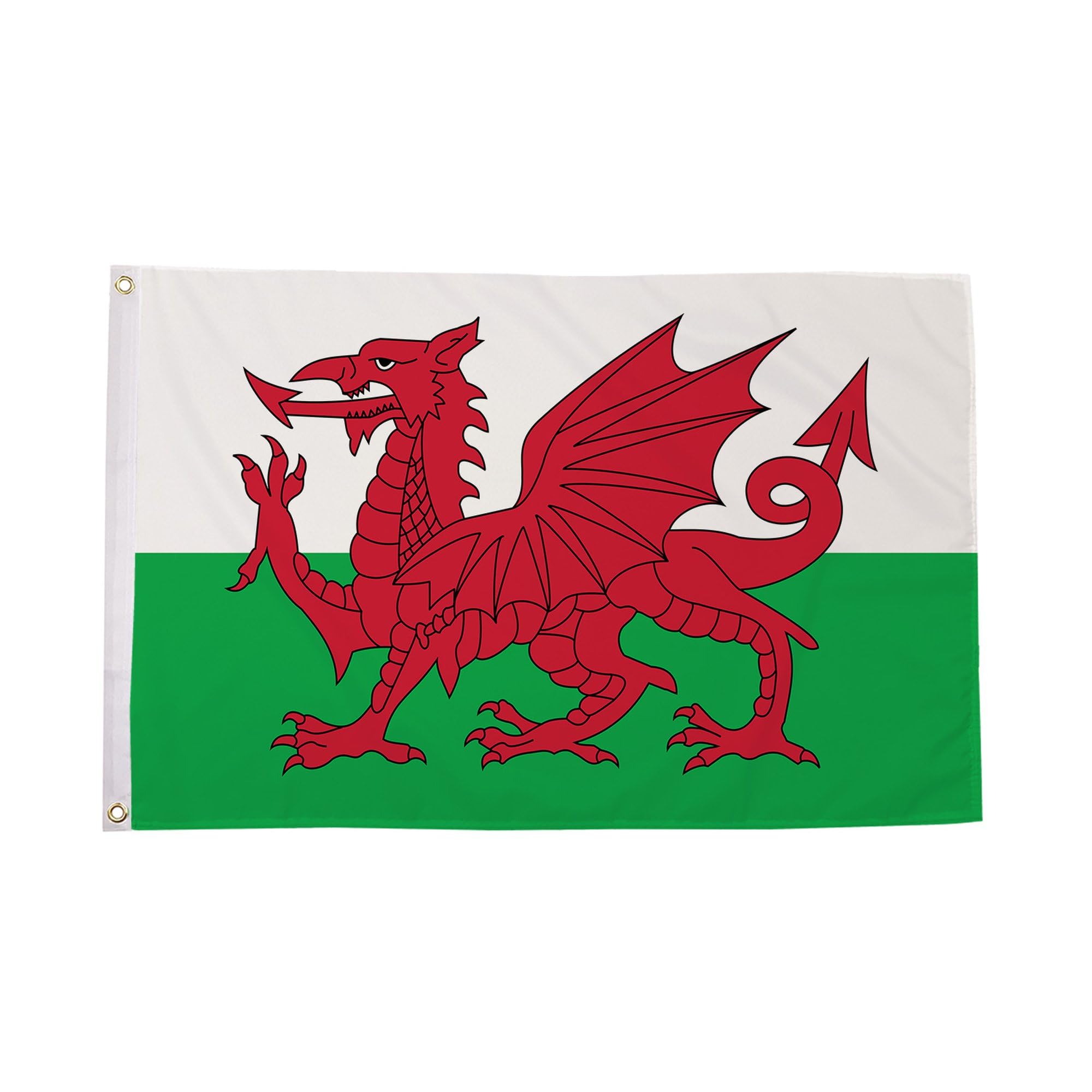 Flagtex Wales Flag Large 8ft x 5ft (240cm x 150cm) - Welsh Dragon British Home Nation Banner Weather Resistant Polyester for Outdoor Display & Sporting Events — image 1