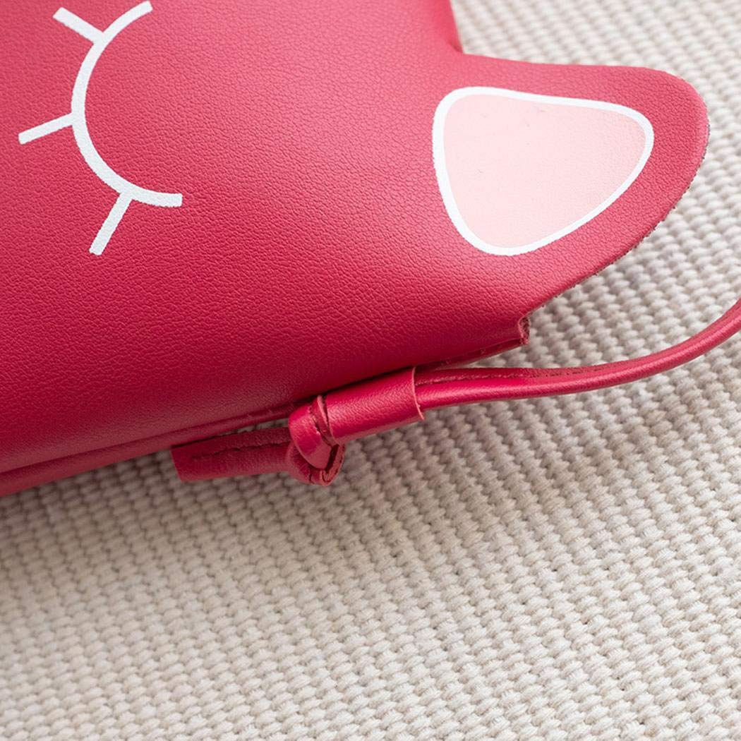 Yagot Damenmode Mädchen Umhängetasche nette Karikatur-Form Knopf Druck Schultertasche