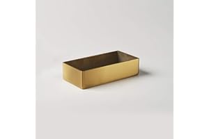 American Metalcraft GPT3 Gold Sugar Packet Tray, Satin Finish, 4 1/4-Inches