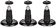 Security Wall Mount- Adjustable Indoor/Outdoor Mount for Arlo, Arlo Pro and Other Compatible Models by Dropcessories (3 Pack, Black)