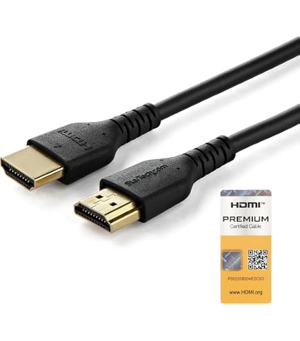 Amazon.com: StarTech.com HDMM50CMP 1.6' / 0.5m - Premium High