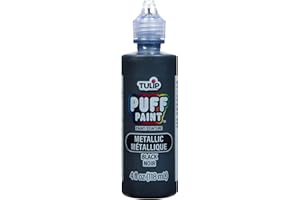 FUNKEE MUNKEE TULIP Puff Paint Metallic Black 4 Fl Oz (Pack of 1)