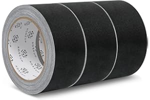ROSEUP Black Gaffer Tape 3 Pack, 2 Inch x 30 Yards Heavy Duty Professional Gaffers Tape, Matte Non-Reflective, Residue-Free f