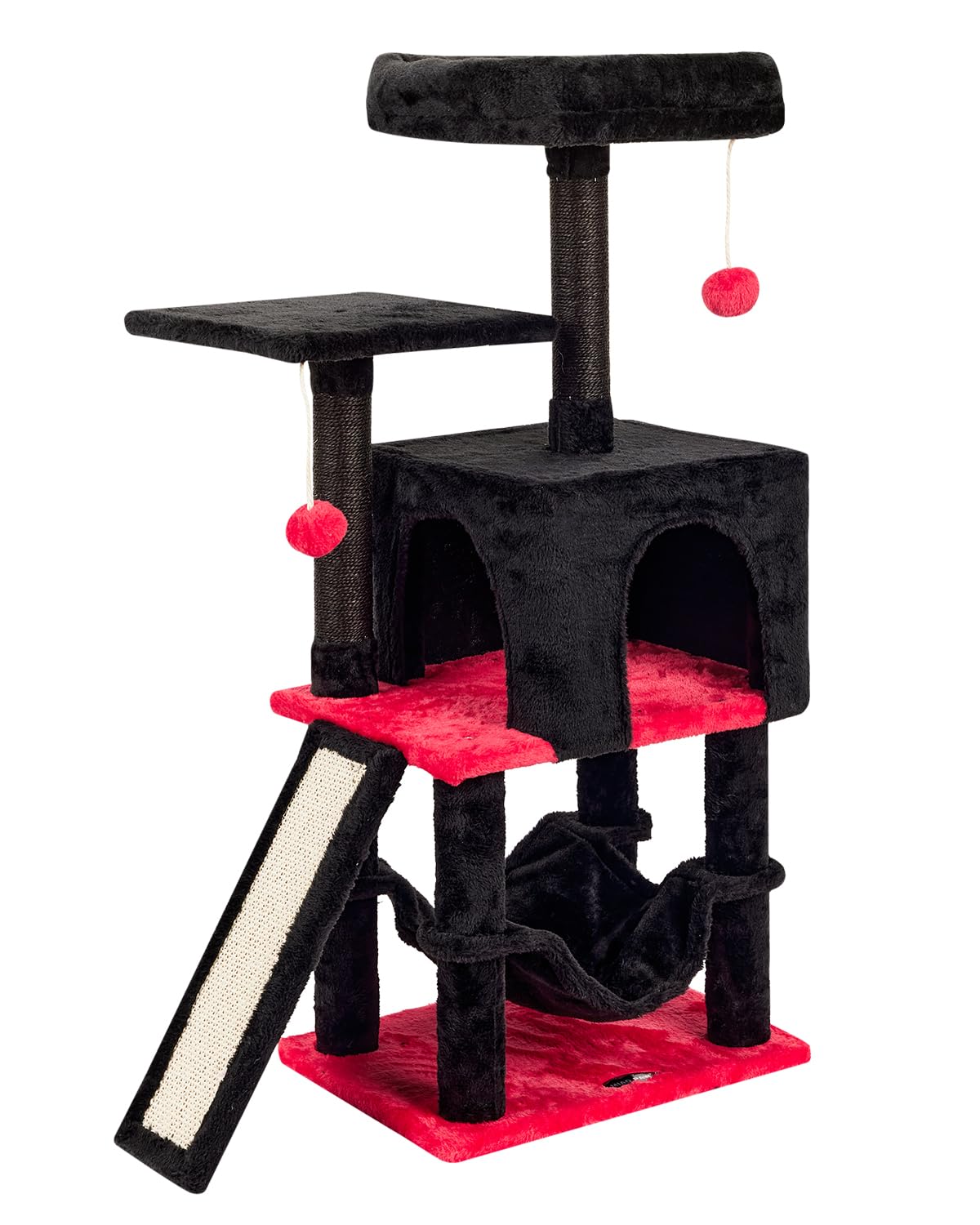 Photo 1 of *USED*
MIAO PAW Gothic Cut Cat Tree with Coffin Bed for Indoor Cats Cat Tower with Scratching Post Modern Activity House for Large Cats Condo with Board Kittens Cave Hammock Hanging Ball RED Black