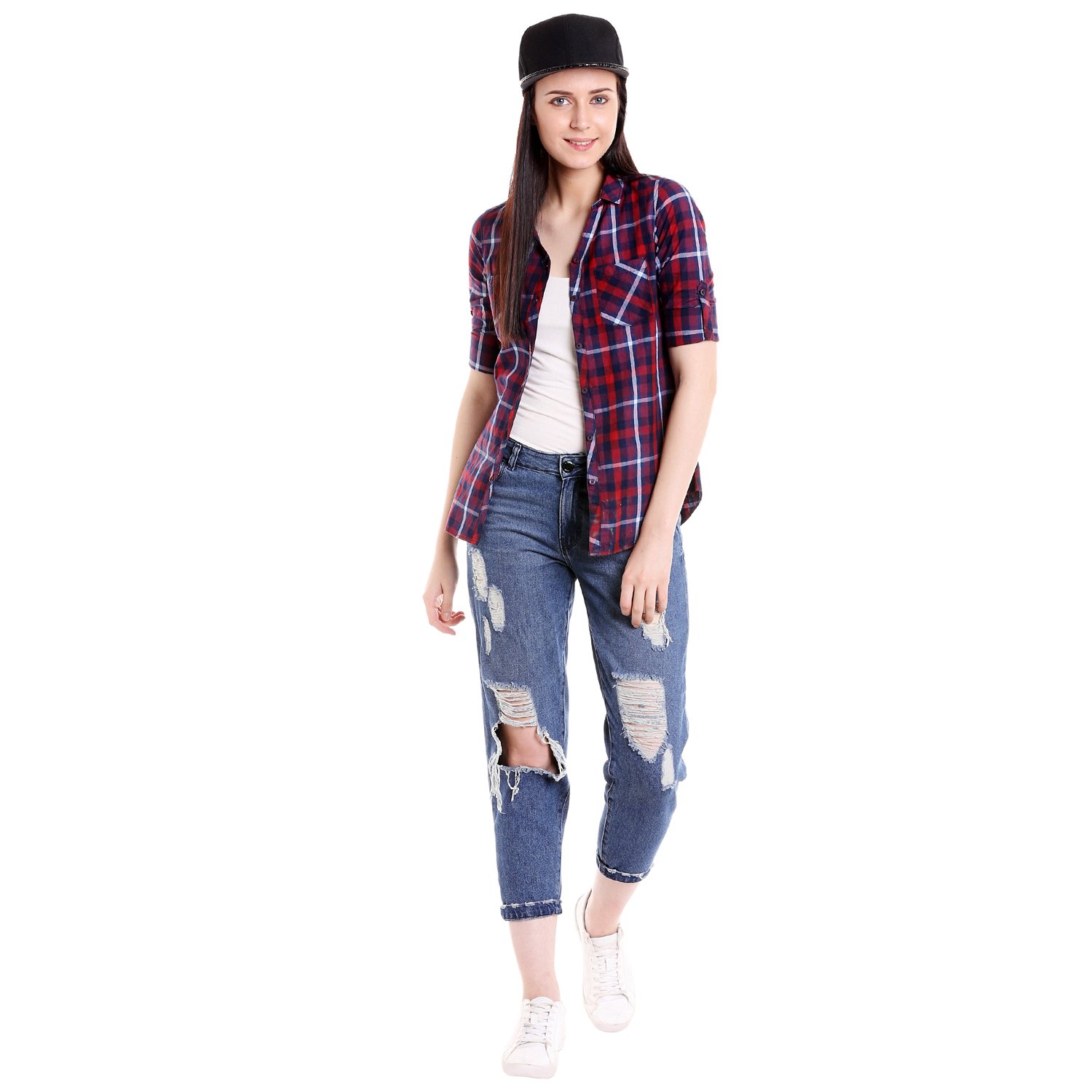 campus sutra women's cotton casual shirt