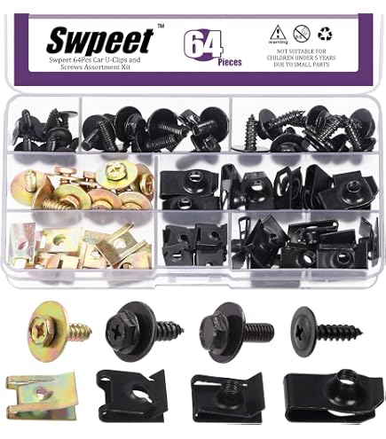 Lot De 20 Clips De Fixation Garniture Garde-Boue / Panneau De Porte – Compatible Volvo C30 2008-2013 – Réf. 30698669