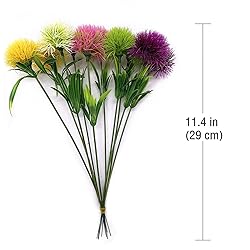 CATTREE Artificial Dandelion Flowers 5 Color x 2pcs
