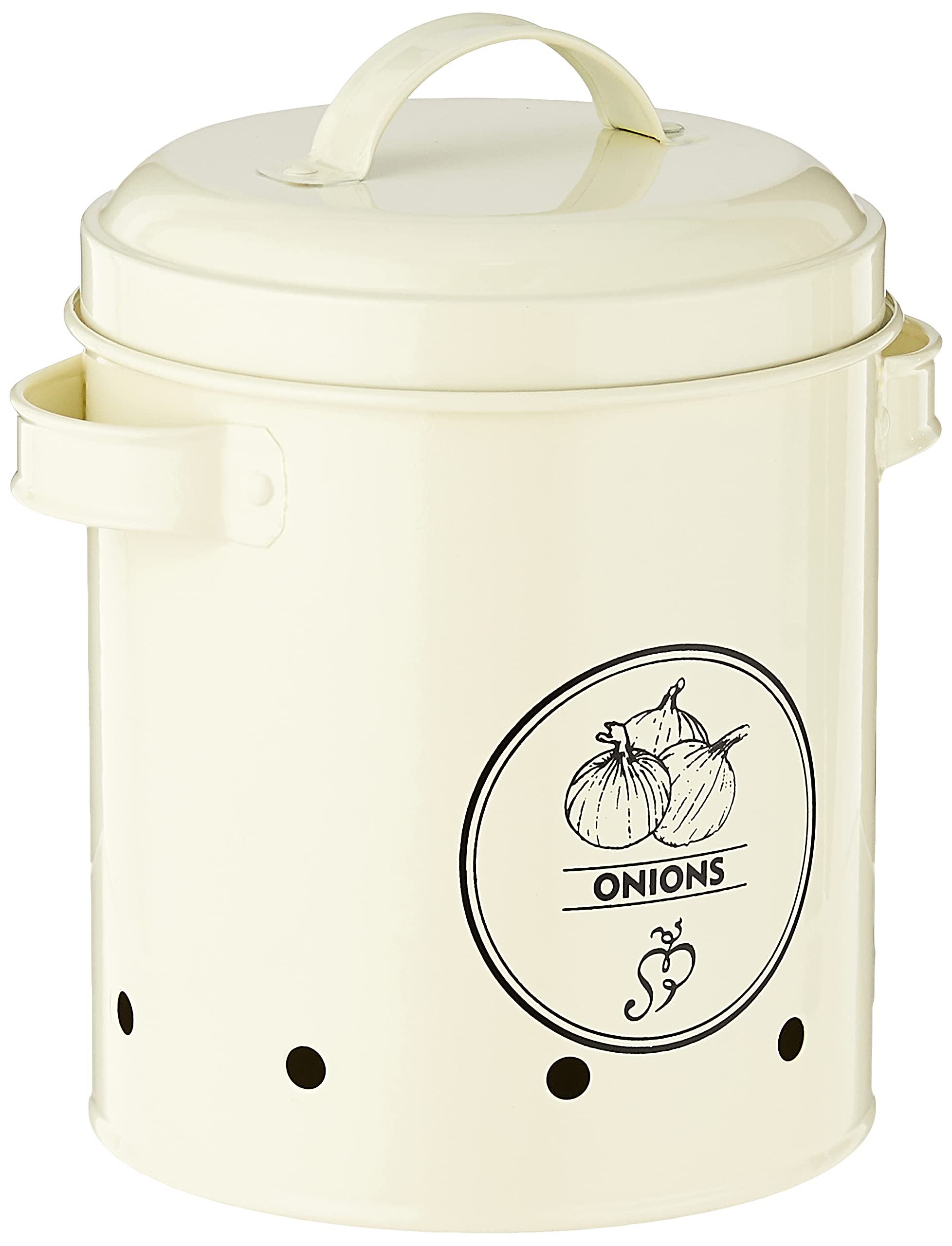 Esschert's Design C2069 Storage Tin Onions-Metal