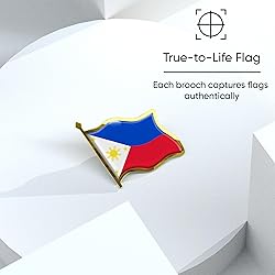 Philippines Flag Lapel Pin - Enamel Metal National