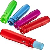 Outus 5 Pieces Sidewalk Chalk Holders Jumbo for Kid,Bright Colors | Jumbo Railroad Chalk Holder for Teachers Students Toddlers Christmas, Office Classroom Outdoor, Plastic Adjustable Clip
