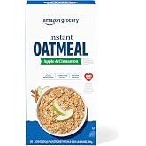 Amazon Grocery, Apple &amp; Cinnamon Instant Oatmeal, 1.23 Oz, 20 Ct