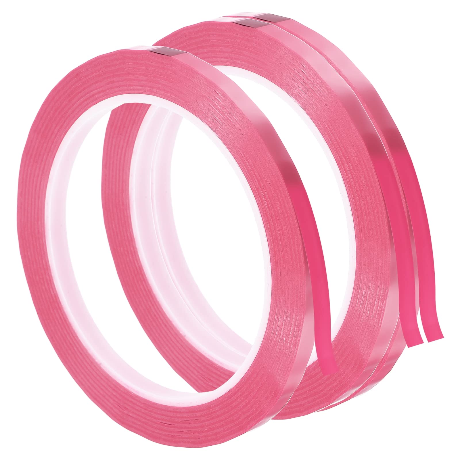 PATIKIL Whiteboard Tape 6mm X 66m, 3 Pack Thin Dry Erase Tape for Graphic Chart Marking DIY Art, Pink