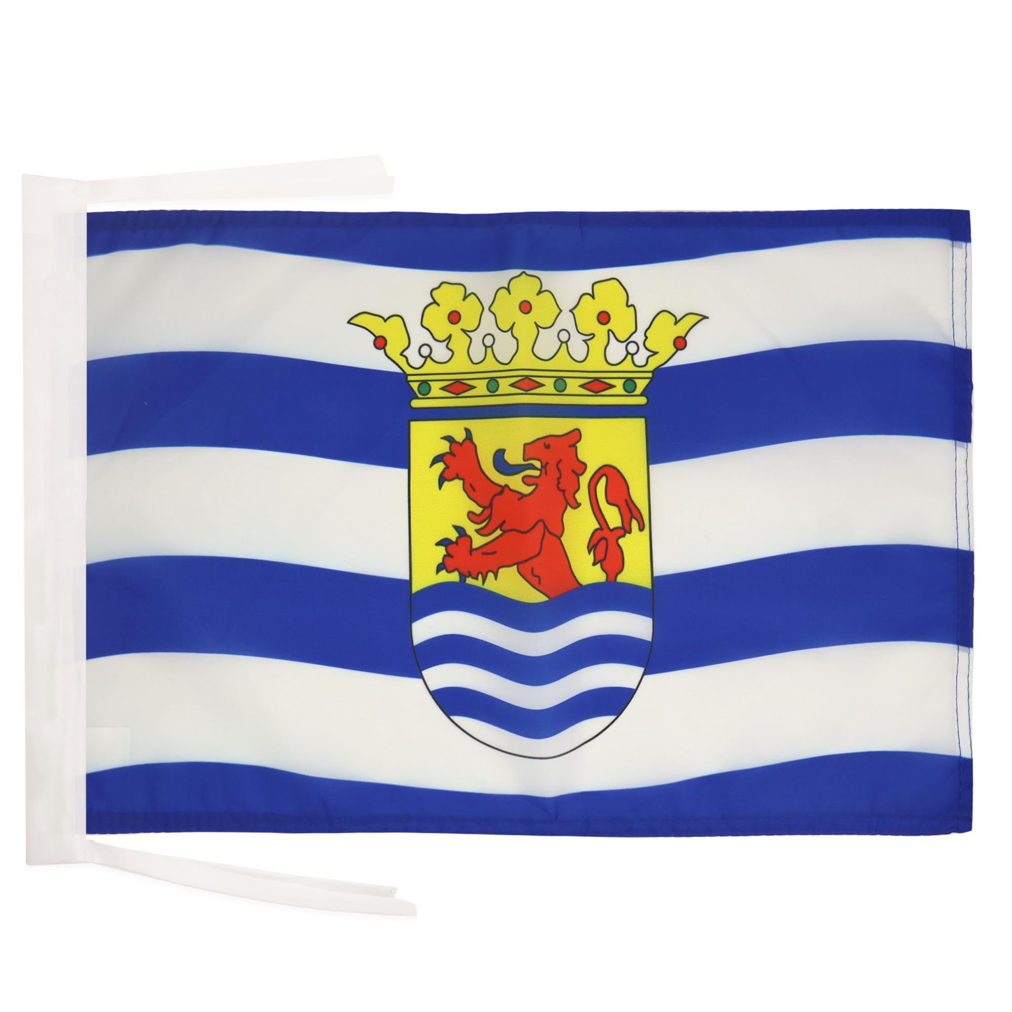AZ FLAG - Province of Zeeland Flag - 18'' x 12'' - 100% Polyester Zeeland Small Banner with Two Cords - Fade Resistant - Vivid Colors - 18x12 in - 45x30 Cm — image 1