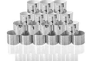 Art3dwallpanels 18 Pack Self-Adhesive Glass Mirror Mosaic Tiles 7092 Pieces Small Square Mirror Tiles Sticker for DIY Craft Decoration, Disco Ball Silver