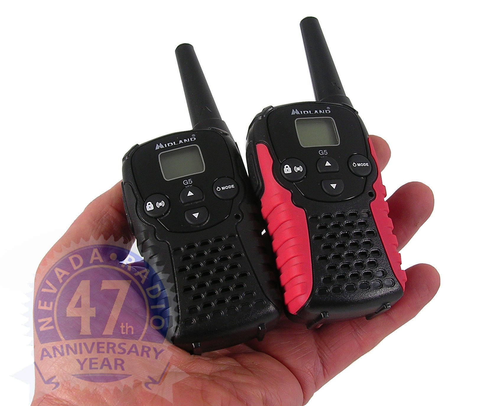 Midland | Pair Of Professional Rechargable Mobile Radios | Channel Walkie Talkies