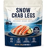 High Protein Crab Leg Snack, Low Carb Seafood Snack, Ready-to-Eat, Fully Cooked, Individually Sealed, Ocean Flavor Treat for Travel, Parties and Daily Snacking - 200g