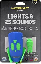 Hornit MINI Bike Bell Green Blue with Remote Trigger 25 Sounds 6 Lights view 1