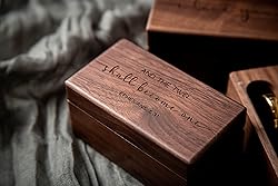 MUUJEE Engraved Ring Box (Two Become One) - Wedding