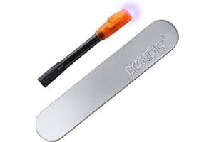 Bondic LED UV Glue Kit, Super Glue, Liquid Plastic Welder, Cures Quickly, Adhesive Repair for Home, Garage, Outdoors (LED Light & Liquid Cartridge in a Tin Case)