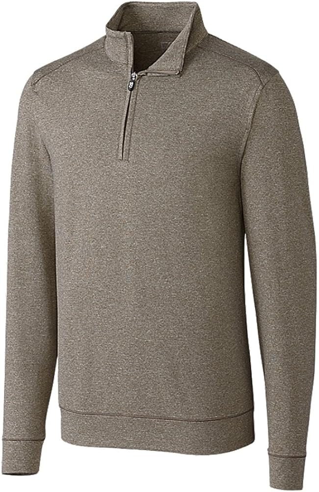 Cutter & Buck Men's Big and Tall Big & Tall Performance Shoreline Half-Zip Pullover: Clothing