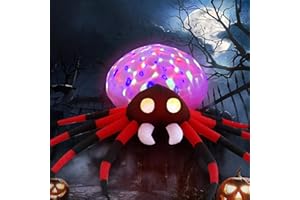SHDEJTG 8.5ft Spider Halloween Outdoor Inflatable Decoration with LED Lights, Holiday Inflatable Decoration for Outdoor Patio, Garden, Lawn