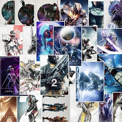 YUNDD Destiny 2 Juego Pegatina para Guitarra Maleta Nevera ...