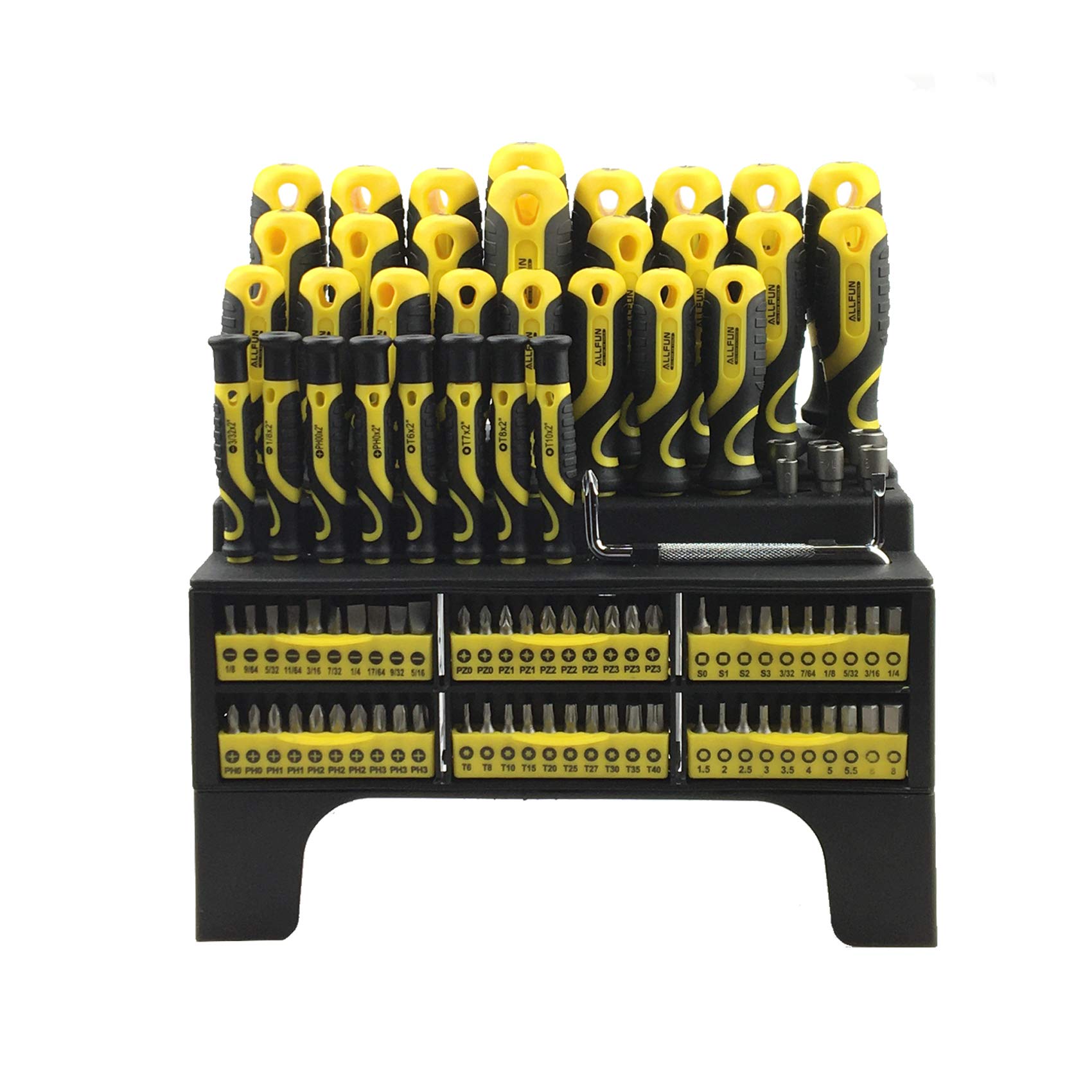 Tolson Screwdriver Racking Mua 100-Piece Magnetic Screwdriver Set with Plastic Racking,the ...
