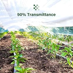 Fuuner Greenhouse Plastic Sheeting, 25 x 25FT 6Mil