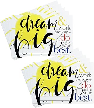 Amazon Com Positive Postcards From Teachers To Students 50 Cards Motivational Notes From Teachers Classroom Teaching Supplies For Preschool Kindergarten And Elementary School Teachers Dream Big Office Products