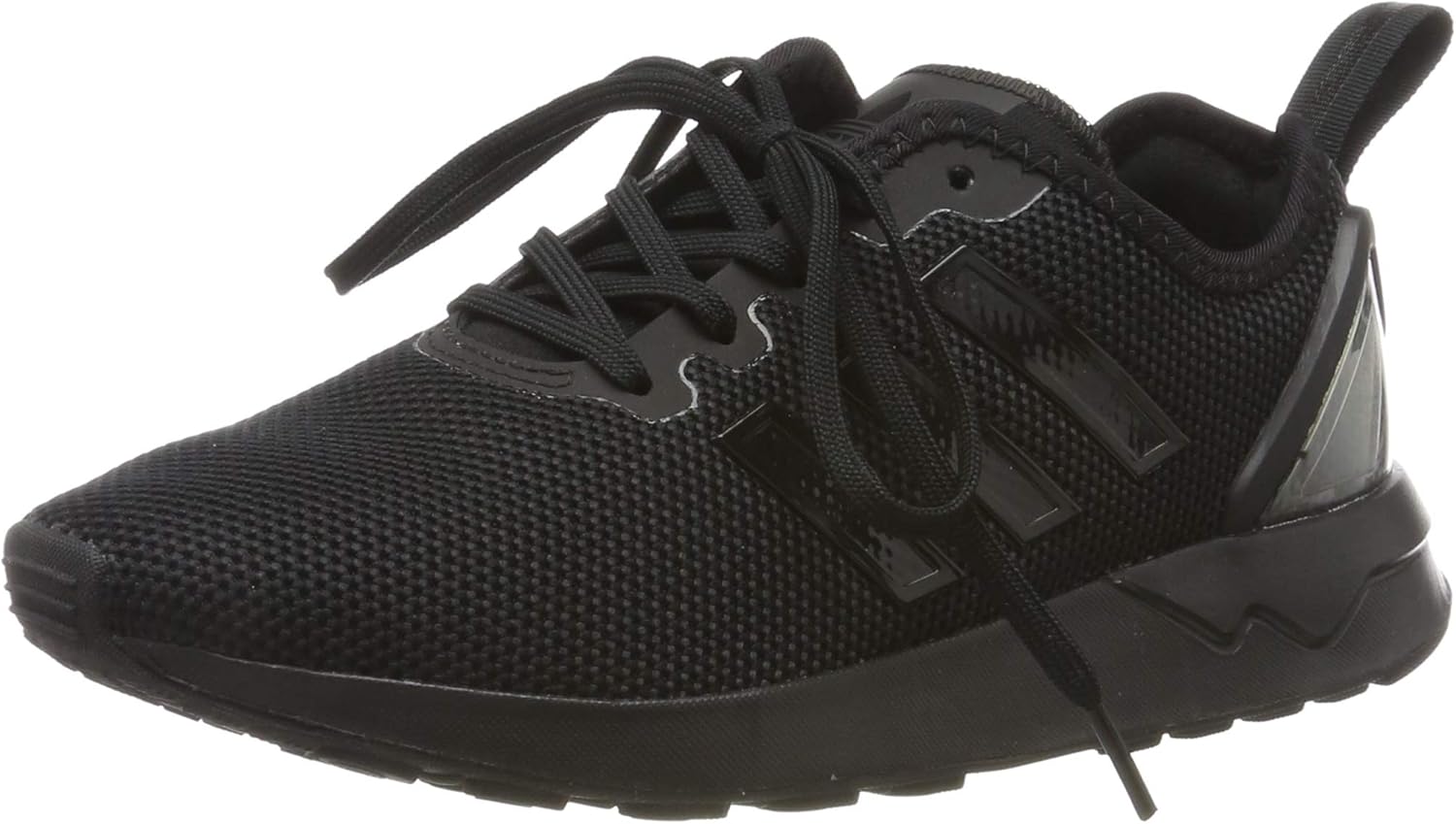 black mesh adidas trainers