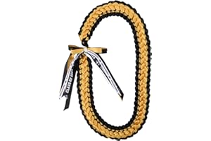 AUECOOME Graduation Leis 2024 Graduation Ribbon Lei graduation necklace Graduation Leis Class of 2024 Graduation gift Braided necklace for men and women party accessories