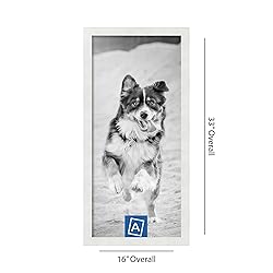 ArtToFrames 14x31 Inch White Picture Frame, This