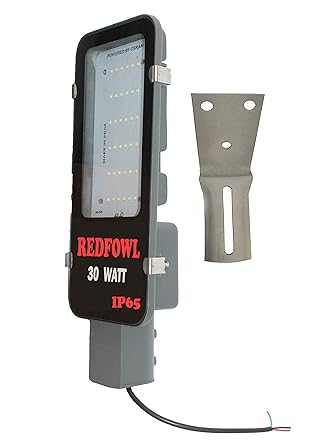 Redfowl 30 Watt White Street Light Outdoor Industrial LED Light with 2 Year Warranty with