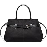 Trendy Solid Color Belt Handbag Soft Suede Autumn Winter Shoulder Bags Outside Cross Body Bag for Women 2025