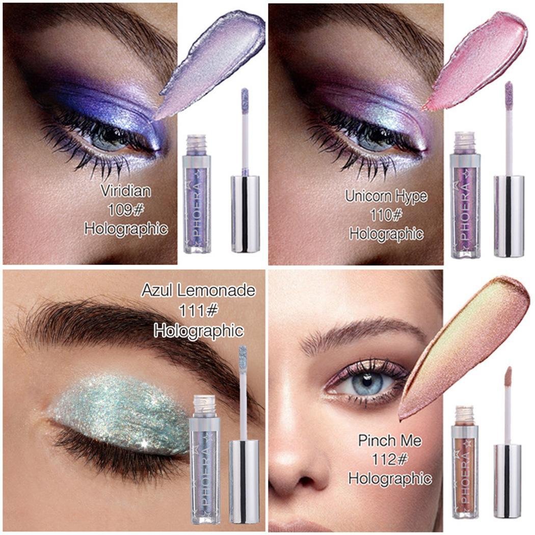 Zippem Glitter Liquid Eyeshadow, Shimmer Eyeshadow Liquid, Cosmetic Makeup Single Color Liquid Eye S Eyeshadow