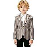 YuanLu Boys Suits Blazer Slim Fit Boy Suit Jacket Sport Coat for School | Solid Wedding Guest Coat,Single Breasted Jacket with Pocket