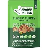 Snack Mates by The New Primal, Turkey Stick, All-Natural Turkey, High Protein and Low Sugar Kids Snack, Certified Paleo, Certified Gluten-Free, Lunchbox Friendly, 0.5 oz, Pack of 5