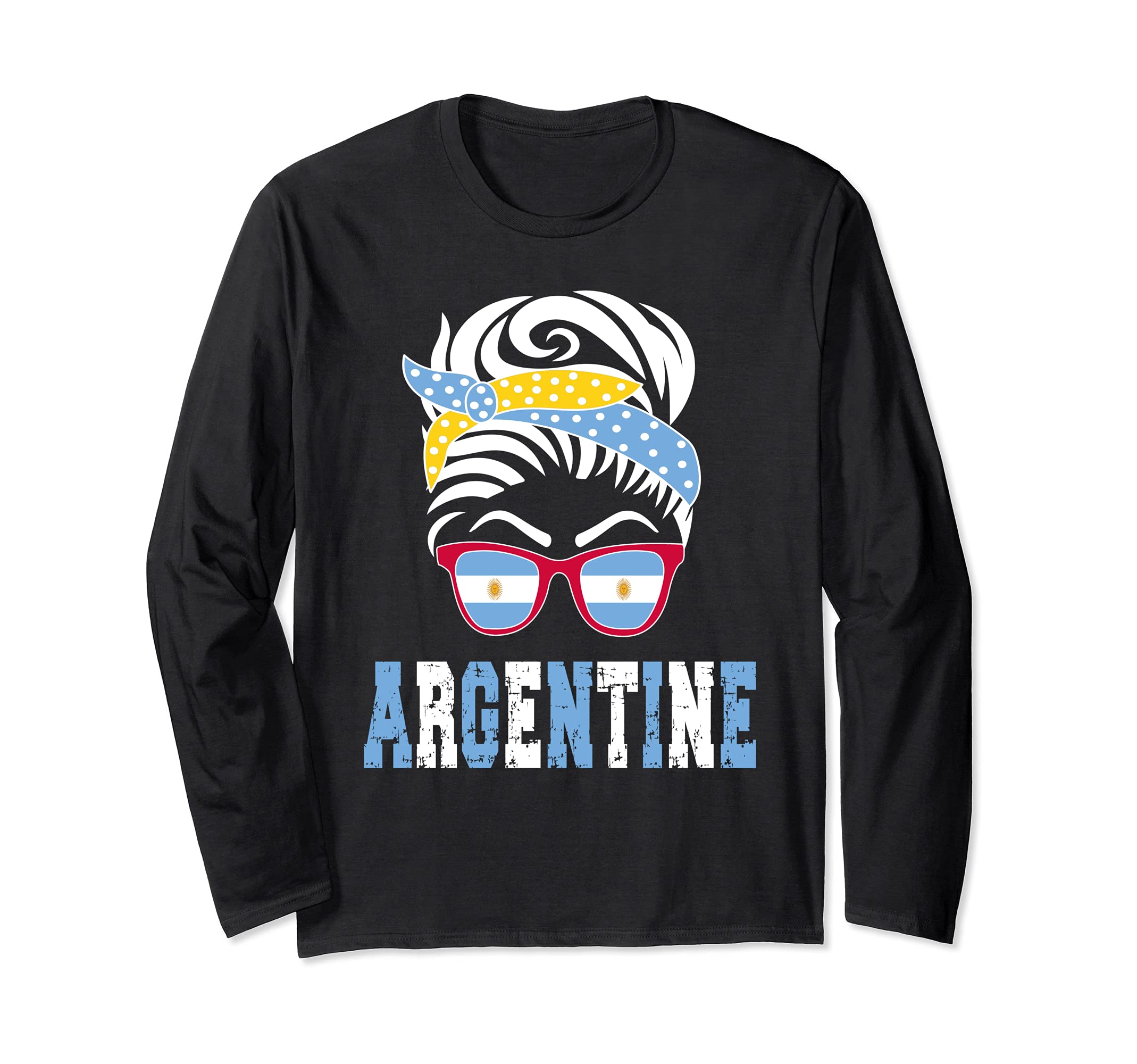 Argentina flag Argentine girl Long Sleeve T-Shirt