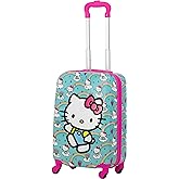 FUL Hello Kitty 21 Inch Kids Carry On Luggage, Hardshell Rolling Suitcase with Spinner Wheels, Multi