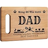Grill Grilling Gifts for Dad, BBQ Cutting Board, King Of The Grill, Father's Day Gifts For Dad, Best Dad Ever Gift For Father