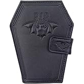 kreepsville 666 Gothic Embossed RIP Bat Spooky Coffin Wallet