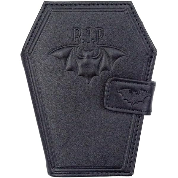 Amazon.com: Lazy Skull Coffin Wallet – Spooky Gothic Wallet – Slim