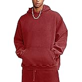 TinyChoice Heavyweight Fleece Oversized Hoodie for Men and Women, Vintage Acid Wash Pullover Sweatshirt