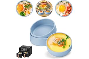 Microwave Poached Egg Cooker Poacher Maker Pan Cups Steamer Silicone Nonstick, 2 Pcs