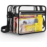 Mildbeer 2-Compartment Clear Stadium Messenger Bag for Concerts, Games & Events