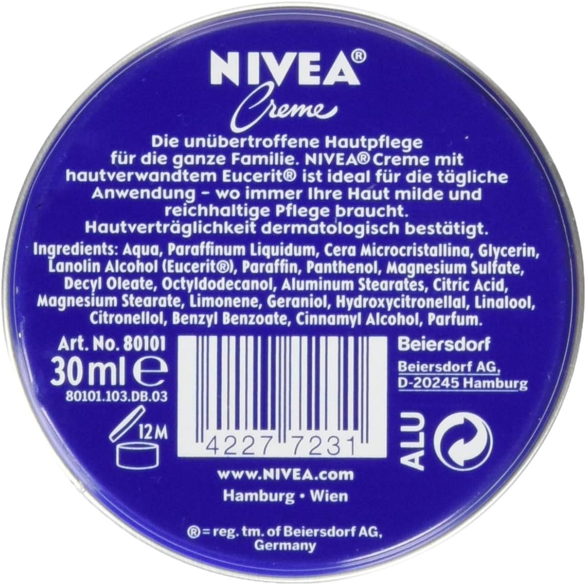 Nivea Creme, Skin Care for the Whole Body - 1 x 30 ml, 30 ml (Pack of 1) - Image 3