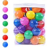 PlayMaty Ball Pit Balls - 2.75inches Pool Plastic Balls Phthalate &amp; BPA Free Crush Proof Stress Balls Swim Pit Fun Toy with Storage Bag for Baby Playhouse Pool Birthday Party Decoration Pack of 50