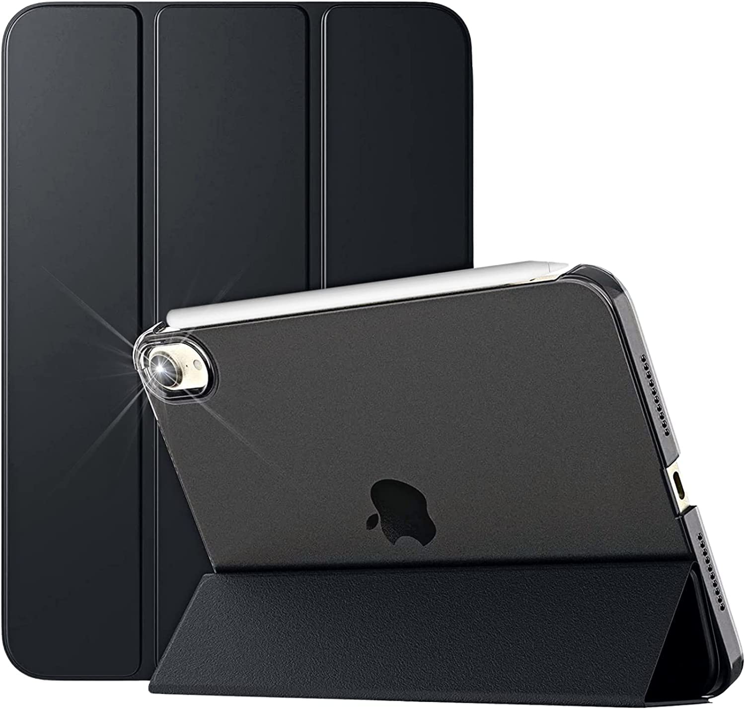 PROTech Case for iPad Mini 7 A17 Pro, Mini 6 (8.3 Inch, 7/6th Generation, 2024/21 Release), Slim Stand Hard Back Shell Protective Smart Cover Case (Black)